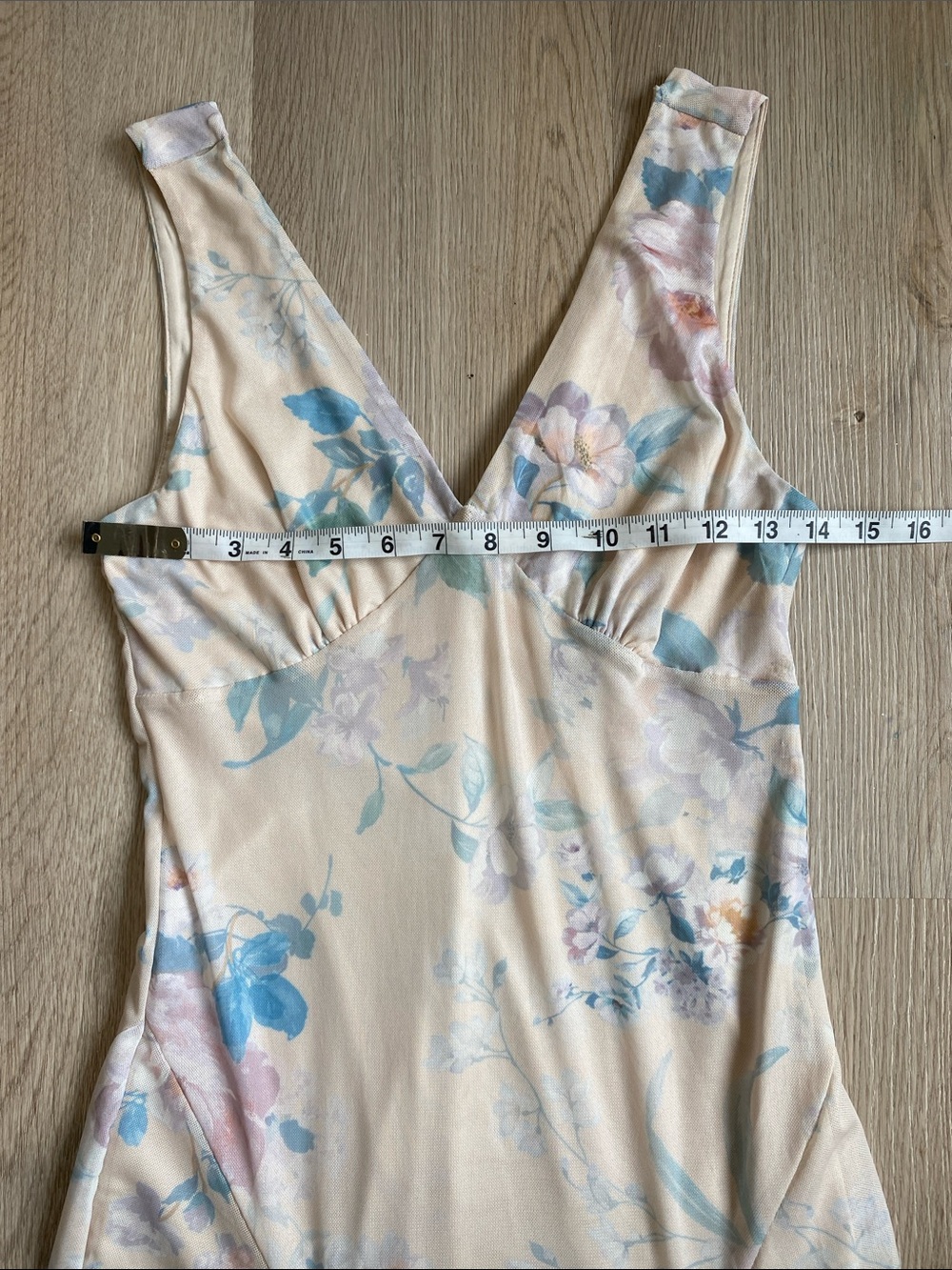Eliane Rose Floral Mesh Maxi Dress XS NWT Romantic Drop Waist - Picture 11 of 12